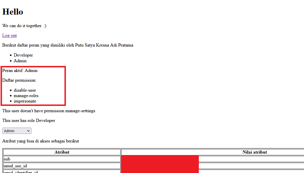 Image of SSO web demo advance fix part 1